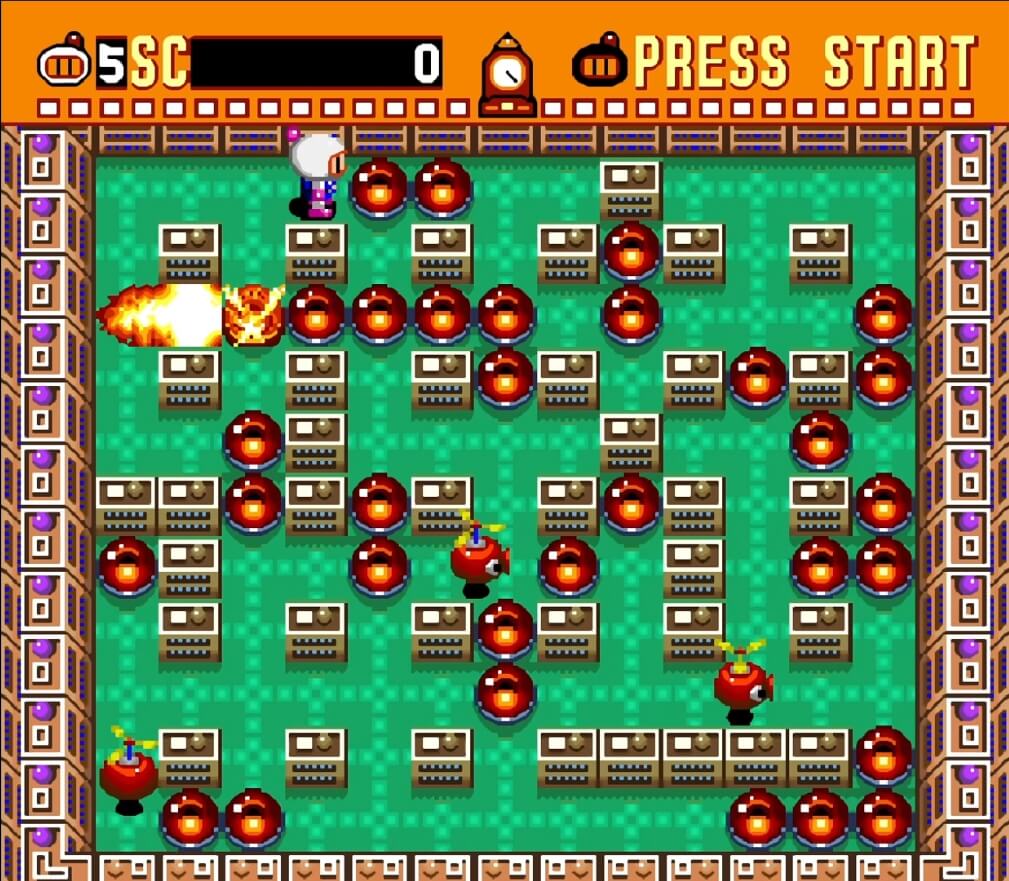 Super Bomberman - геймплей игры Super Nintendo\Famicom